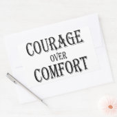 Sticker Rectangulaire Courage sur confort (Enveloppe)