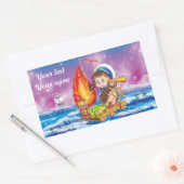 Sticker Rectangulaire Courageux marin (Enveloppe)