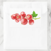 Sticker Rectangulaire Courants rouges (Sac)