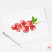 Sticker Rectangulaire Courants rouges (Enveloppe)