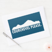 Sticker Rectangulaire Courchevel France (Enveloppe)