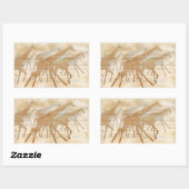 Sticker Rectangulaire Courir des girafes (Feuille)
