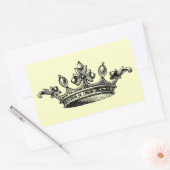 Sticker Rectangulaire Couronne royale vintage (Enveloppe)