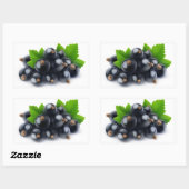 Sticker Rectangulaire Cours noirs (Feuille)