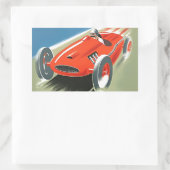 Sticker Rectangulaire Course automatique vintage (Sac)