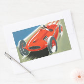 Sticker Rectangulaire Course automatique vintage (Enveloppe)