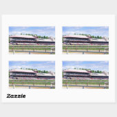 Sticker Rectangulaire Course de course Saratoga et Cour Clare (Feuille)