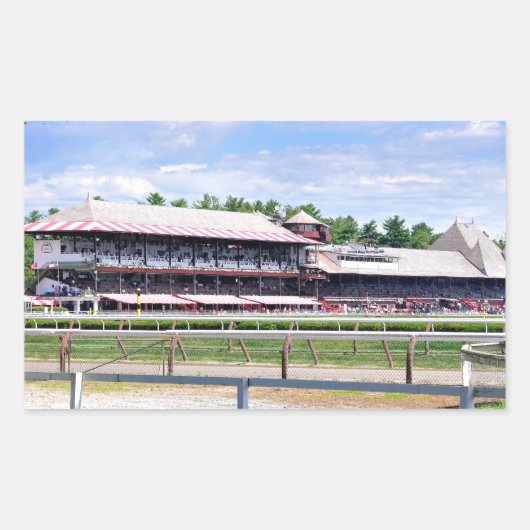 Sticker Rectangulaire Course de course Saratoga et Cour Clare (Devant)