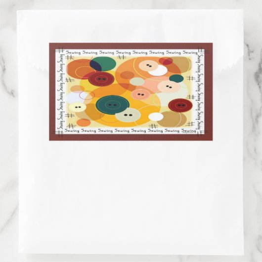 Sticker Rectangulaire Couture (Sac)