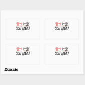 Sticker Rectangulaire Couture | Coudre Quoi ? (Feuille)