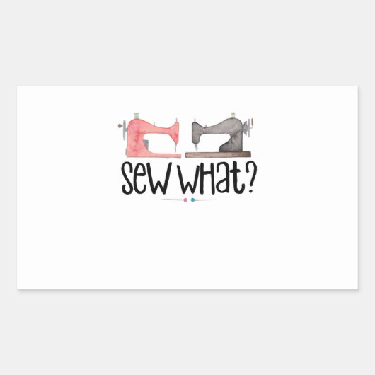 Sticker Rectangulaire Couture | Coudre Quoi ? (Devant)