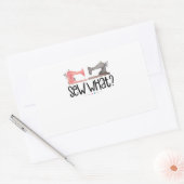 Sticker Rectangulaire Couture | Coudre Quoi ? (Enveloppe)
