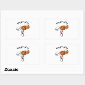 Sticker Rectangulaire Couture | Joyeuses pilules coudre (Feuille)