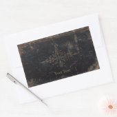 Sticker Rectangulaire Couverture du livre antique Ajouter du texte (Enveloppe)