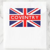 Sticker Rectangulaire Coventry : Drapeau britannique (Sac)