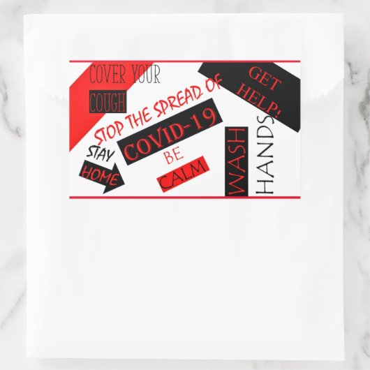 STICKER RECTANGULAIRE COVID-19 (Sac)