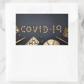 Sticker Rectangulaire Covid-19 (Sac)