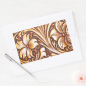 Sticker Rectangulaire Cowboy Mode Western Pays Cuir à outils (Enveloppe)