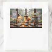 Sticker Rectangulaire Cozy Rainy Day Squirrel Teacher Appreciation (Sac)