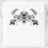 Sticker Rectangulaire Crabe malin 3 (Sac)