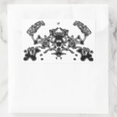 Sticker Rectangulaire Crabe malin 6 (Sac)