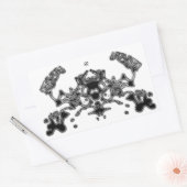 Sticker Rectangulaire Crabe malin 6 (Enveloppe)