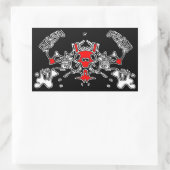 Sticker Rectangulaire Crabe malin 7 (Sac)