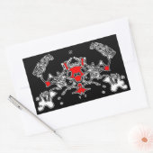 Sticker Rectangulaire Crabe malin 7 (Enveloppe)