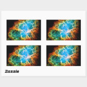 Sticker Rectangulaire Crabe Nebula Supernova Resnant Hubble Photo de l'e (Feuille)