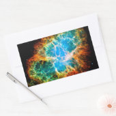 Sticker Rectangulaire Crabe Nebula Supernova Resnant Hubble Photo de l'e (Enveloppe)