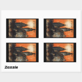 Sticker Rectangulaire Cracovie (Feuille)