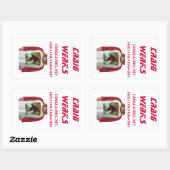 STICKER RECTANGULAIRE CRAIGWERKS (Feuille)