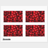 Sticker Rectangulaire Cranberry (Feuille)