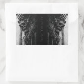 Sticker Rectangulaire Crâne des ailes de pierre (Sac)