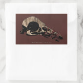 Sticker Rectangulaire Crâne d'oiseau (Sac)