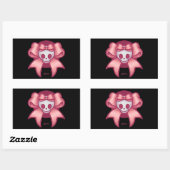 Sticker Rectangulaire Crâne 'n lignes (Feuille)