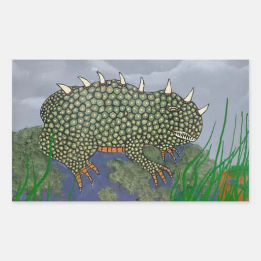 Sticker Rectangulaire Crapaud commun (Devant)