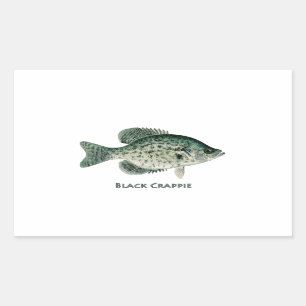 Sticker Rectangulaire Crapet noir