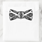 Sticker Rectangulaire Cravate noir et blanc (Sac)