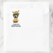 Sticker Rectangulaire Crazy Green Cartoon Canard Réalité différente (Sac)