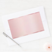Sticker Rectangulaire Create Your Own Stylish Rose Gold Blank Template (Enveloppe)