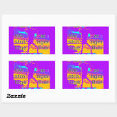 Sticker Rectangulaire Create Your USA Hope We Are Stronger Together (Feuille)