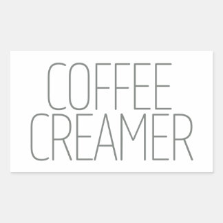 Sticker Rectangulaire Créateur de café gris élégant