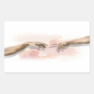Sticker Rectangulaire Création d'Adam