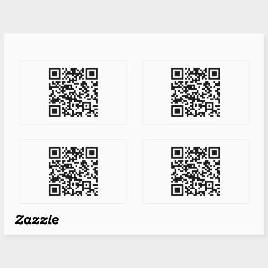 Sticker Rectangulaire Création instantanée de code QR (en entrant votre (Feuille)