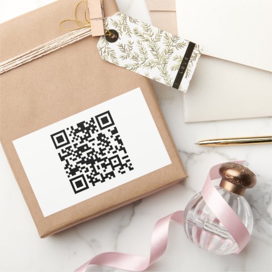 Sticker Rectangulaire Création instantanée de code QR (en entrant votre  (Cadeaux)