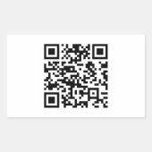 Sticker Rectangulaire Création instantanée de code QR (en entrant votre  (Devant)