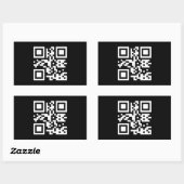 Sticker Rectangulaire Création instantanée de code QR (en entrant votre  (Feuille)