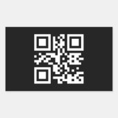 Sticker Rectangulaire Création instantanée de code QR (en entrant votre  (Devant)