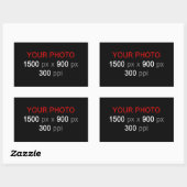 Sticker Rectangulaire Créations personnelles (Feuille)